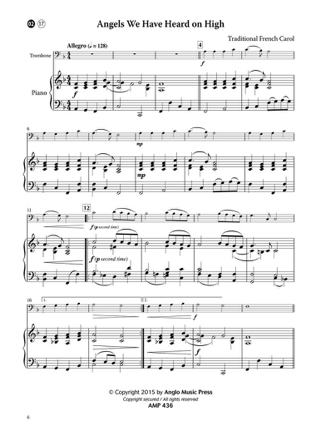 15 Intermediate Christmas Carols - Noël - Partition - Trombone